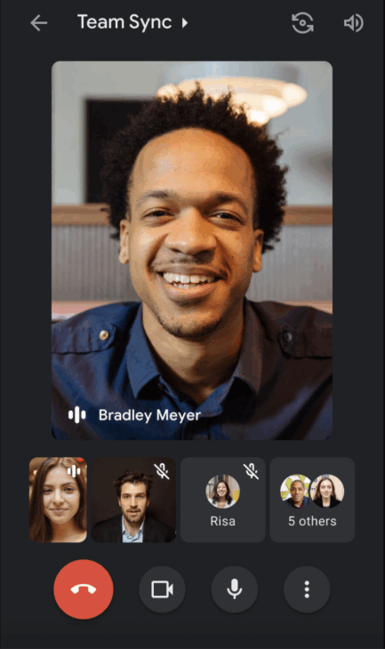 Google Meet mobile app