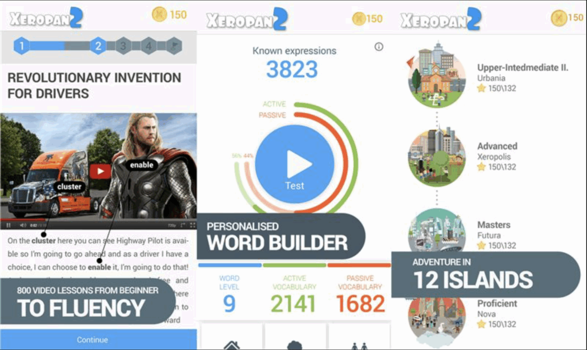 Xeropan mobile app