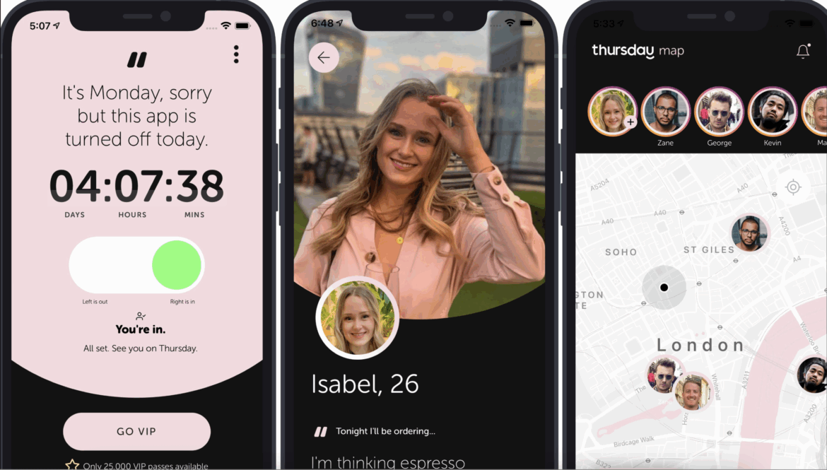 Thursday dating app