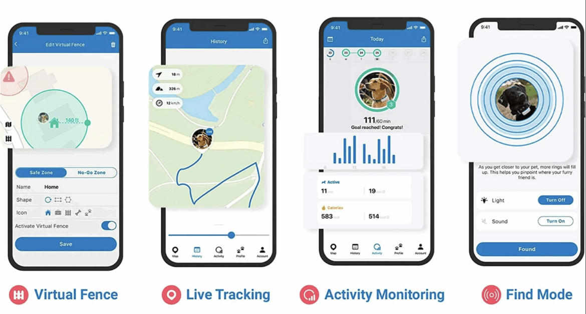 Tractive mobile app