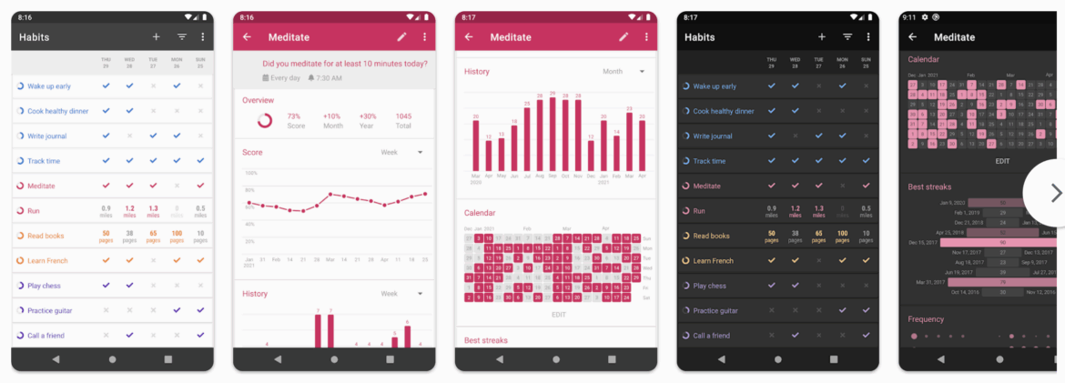 Loop Habit Tracker mobile app