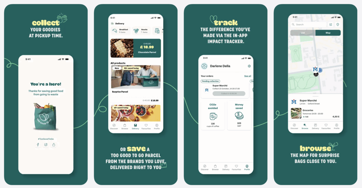 Too Good To Go mobile app