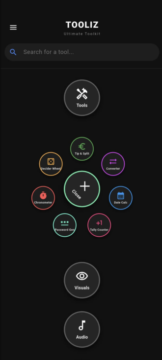 Tooliz mobile app